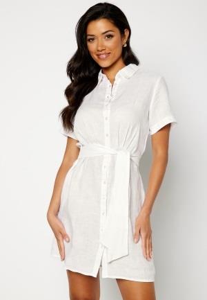 Bubbleroom Care Alyssa Linen dress Offwhite 38