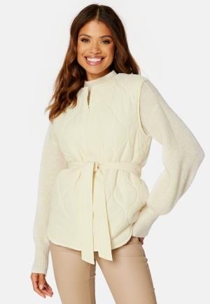 BUBBLEROOM Hilma Quilted Vest Winter white L