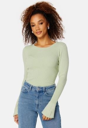 BUBBLEROOM Sabine knitted top Light green XL