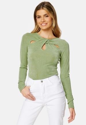 BUBBLEROOM Stefany cut out top Green 2XL