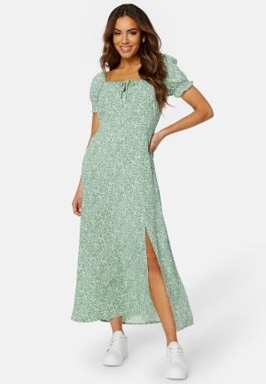 BUBBLEROOM Allison long dress Green/Patterned S