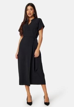 BUBBLEROOM Matilde Wrap Dress Black XL