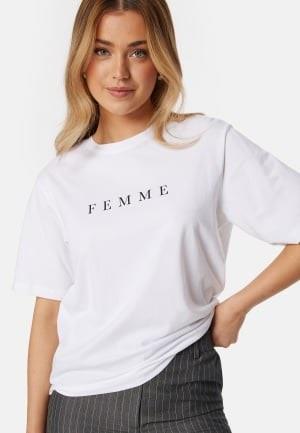 SELECTED FEMME Slfvilja SS printed tee White/Print XL