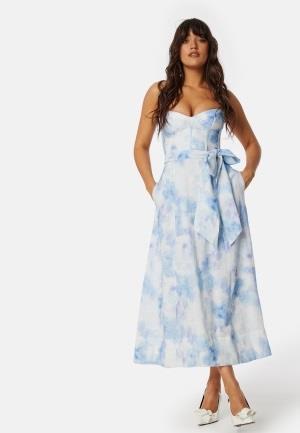 Bardot Vibrant tie dye midi dress Blue 40(UK12)