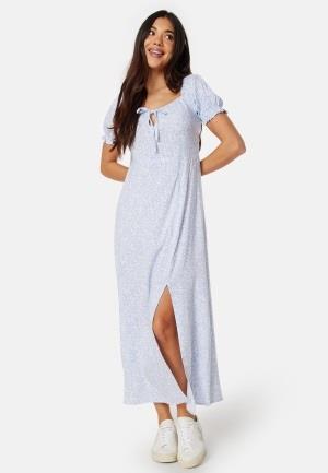 BUBBLEROOM Allison long dress Light blue/Patterned S