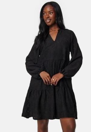 Object Collectors Item Objfeodora gia L/S dress Black M