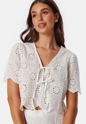 BUBBLEROOM Broderie Anglaise Blouse White M