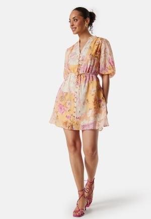 FOREVER NEW Loanna Mini Skater Dress Pink/Floral 34