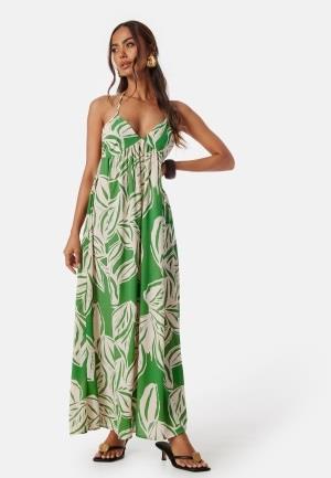 ONLY Onlalma life poly chole long dress Green/Patterned S