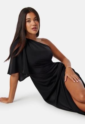 Bubbleroom Occasion Melissa One Shoulder Dress Black 34