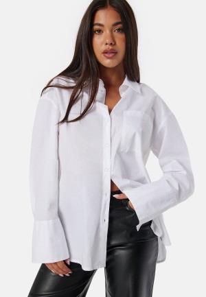 BUBBLEROOM Oversized Cotton Shirt White XL