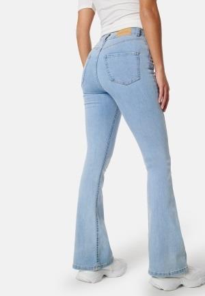 BUBBLEROOM Tove High Waist Flared Superstretch Bleached denim 40