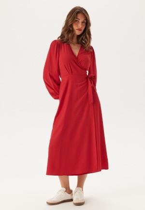 BUBBLEROOM Wrap Dress Dark red 38