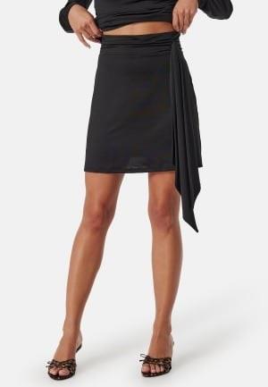 BUBBLEROOM Tie Short Skirt Black S