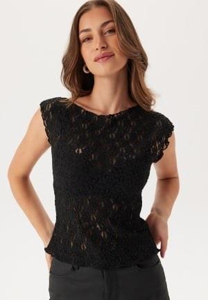 BUBBLEROOM Lace Top Black S