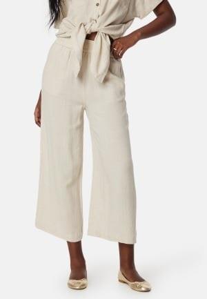 Pieces Pcvinsty HW Linen Culotte Oatmeal L