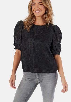 Pieces Pcnala 2/4 JAQUARD TOP JAQUARD Black M