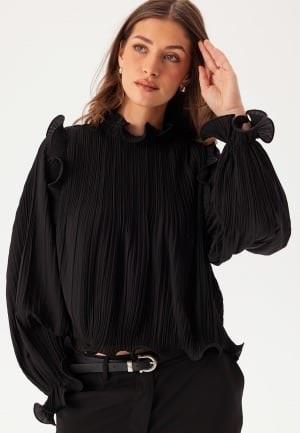 YAS Yasphilina Ls High Neck Top S. Black XS