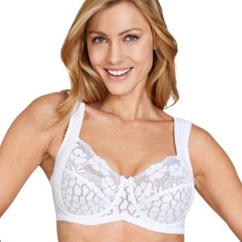 Miss Mary Jacquard And Lace Underwire Bra BH Hvit B 80 Dame