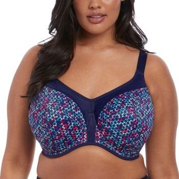 Elomi BH Energise Underwire Sport Support Bra Marine mønster L 80 Dame