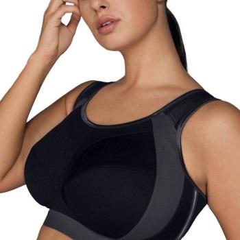 Anita BH Active Extreme Control Plus Sports Bra Svart/Grå H 75 Dame