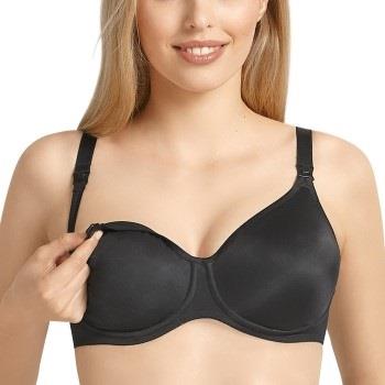 Anita BH Microfiber Underwire Nursing Bra Svart D 90 Dame