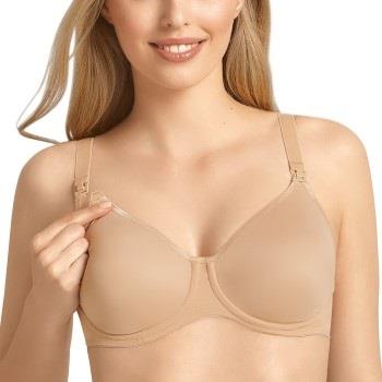 Anita BH Microfiber Underwire Nursing Bra Beige D 80 Dame