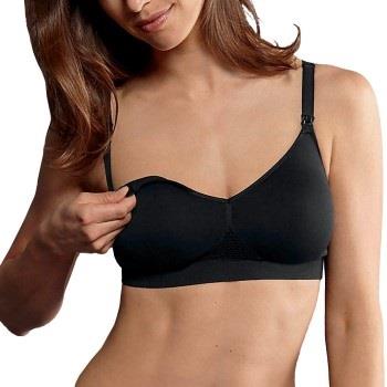 Anita BH Seamless Nursing Bra Svart nylon Small Dame