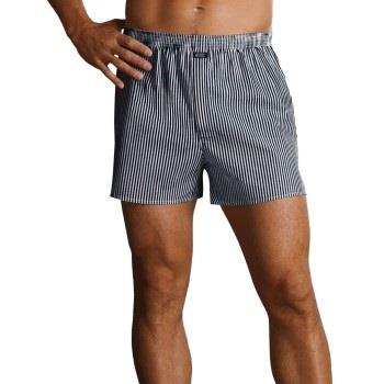 Jockey Woven Poplin Boxer Shorts Stripet bomull Large Herre