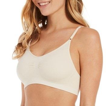 Magic BH Comfort Bra Spaghetti Straps Bamboo Krem Large Dame