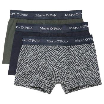 Marc O Polo Cotton Stretch Trunk 3P Marine mønster bomull Medium Herre