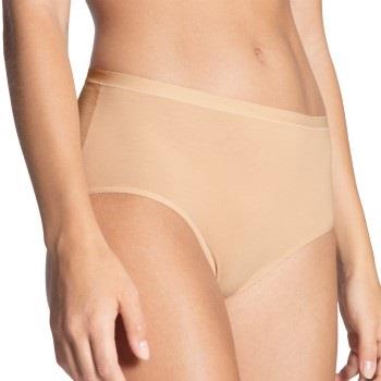 Calida Truser Natural Comfort Brief Highwaist Beige bomull Large Dame