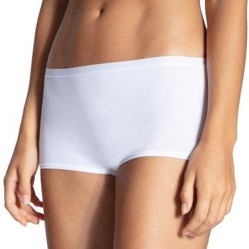 Calida Truser Natural Comfort Panty Hvit bomull Small Dame