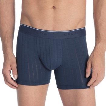 Calida Pure and Style Boxer Brief 26986 Indigoblå bomull Small Herre