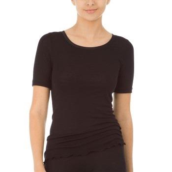 Calida True Confidence Shirt Short Sleeve Svart X-Small Dame