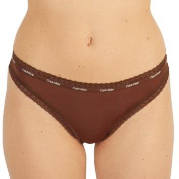 Calvin Klein Truser Bottoms Up Refresh Thong Mørkbrun  polyamid Small ...