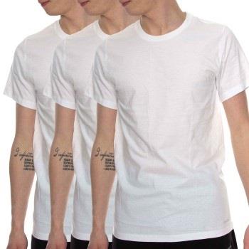 Calvin Klein 3P Cotton Stretch Crew Neck T-Shirt Hvit bomull Medium He...