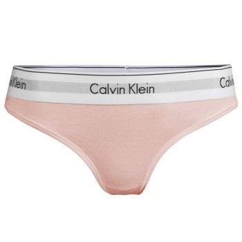 Calvin Klein Truser Modern Cotton Thong Lysrosa Large Dame