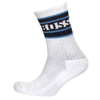BOSS Strømper QS Rib Stripe Sock Hvit Str 39/42