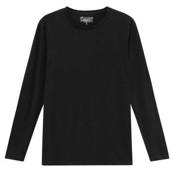 Bread and Boxers Long Sleeve Crew Neck Svart økologisk bomull X-Large ...