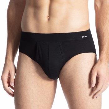 Calida Cotton Code Brief With Fly Svart bomull XX-Large Herre