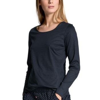 Calida Favourites Dreams Shirt Long Sleeve Mørkblå bomull Small Dame