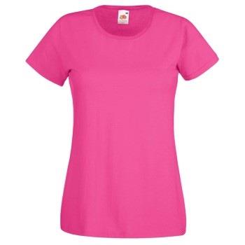Fruit of the Loom Lady-Fit Valueweight T Rosa bomull Medium Dame