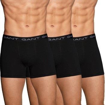 Gant 3P Cotton Stretch Boxer Svart bomull Large Herre