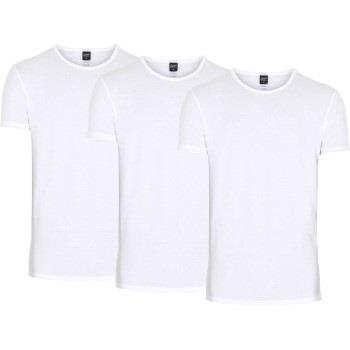 Claudio 3P Organic Cotton T-Shirt Hvit økologisk bomull Medium Herre