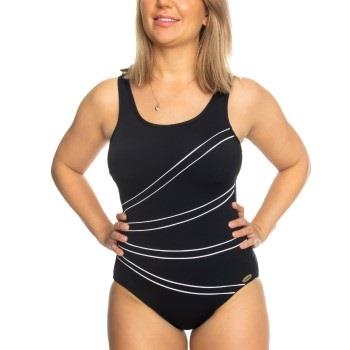 Damella Keira Chlorine Resistant Swimsuit 36-50 Svart 38 Dame