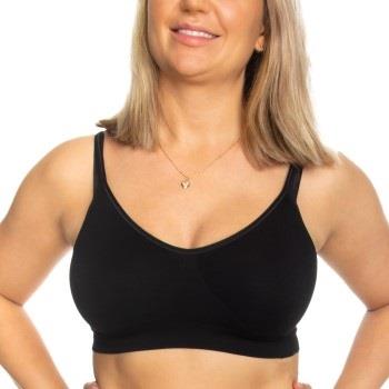 Decoy BH Bra Top Narrow Straps Svart polyamid Large Dame