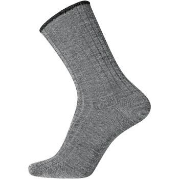 Egtved Strømper Wool No Elastic Rib Socks Stålgrå Str 36/41