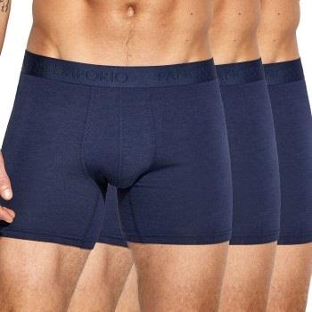 Panos Emporio 3P Base Bamboo Cotton Boxer Marine Medium Herre