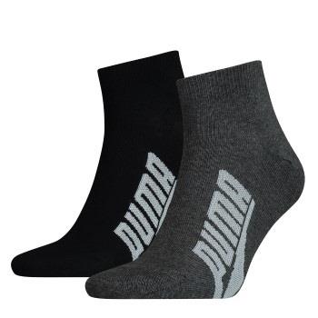 Puma Strømper 2P Lifestyle Quarter Sock Svart Str 35/38